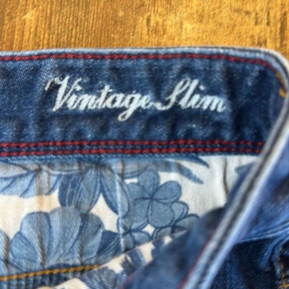 Tommy Bahama Mens Carmel Vintage Slim Jeans size W36 L32 - Picture 11 of 13